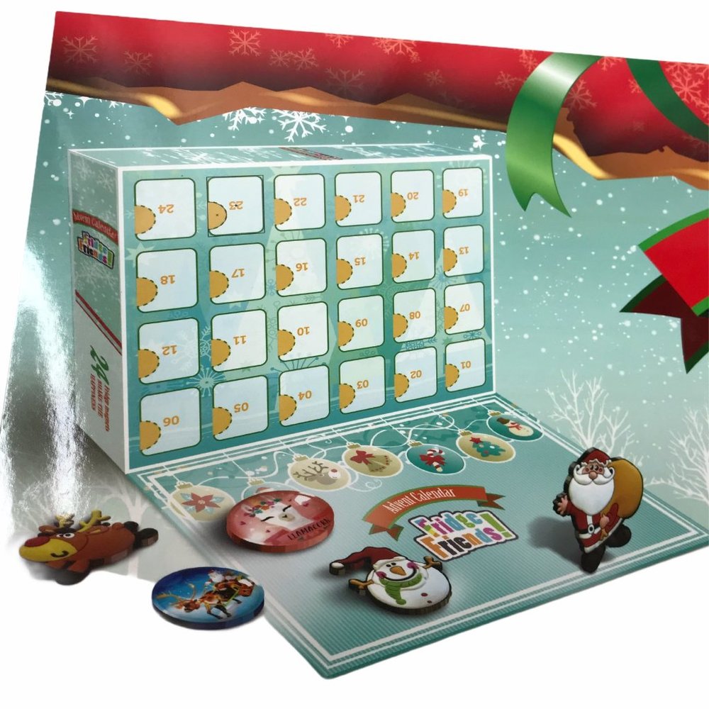 Christmas Holiday Advent Calendar Kids Toys Fridge